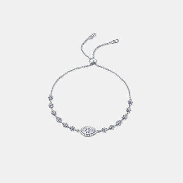 Twilight Serenity Dainty 1 Carat Moissanite Lab Diamond Bracelet