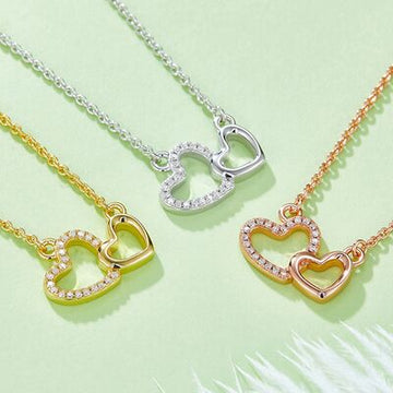 Luminescent Love Moissanite Heart Necklace