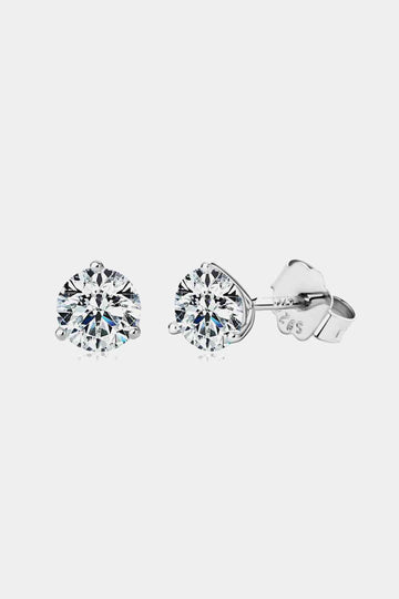 Enigmatic Radiance Moissanite Stud Earrings