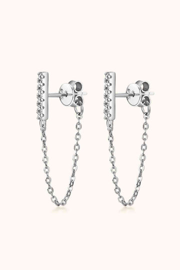 Dazzling Dreams Moissanite Connected Earrings