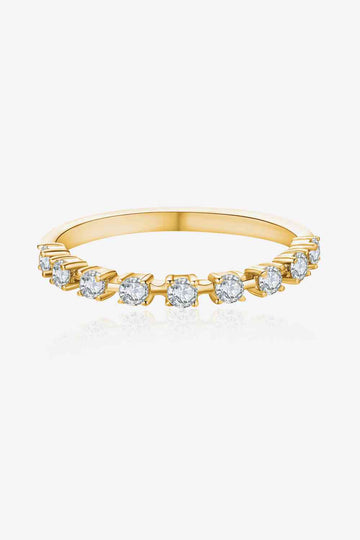 Whispering Whispers 14K Gold Moissanite Ring