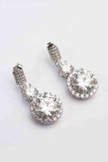 Enchanted Eternity Carat Moissanite Platinum Drop Earrings