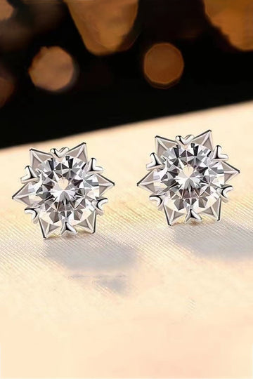 Stardust Sparkle 54 4 Carat Moissanite Stud Earrings