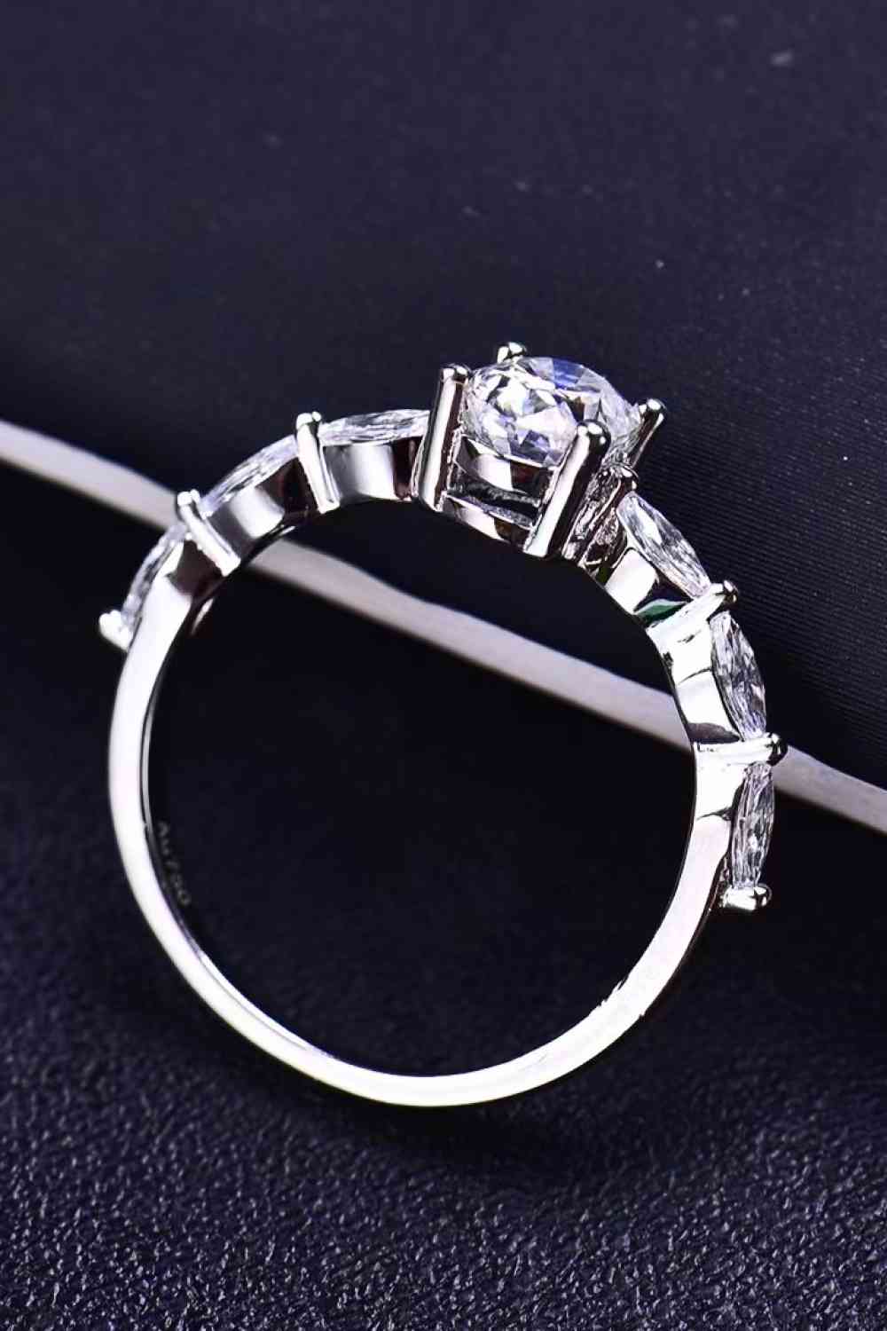 Celestial Splendor 1 Carat Moissanite Oval Ring