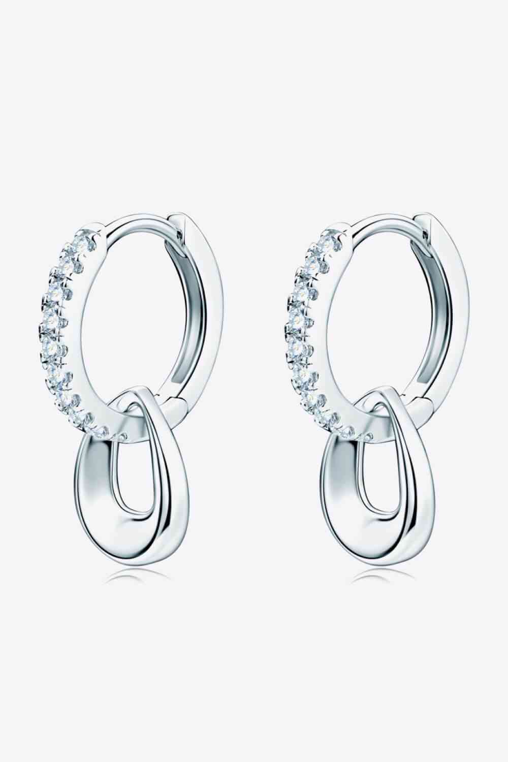 Enchanted Twilight Moissanite Double Hoop Earrings