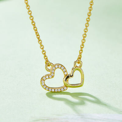 Luminescent Love Moissanite Heart Necklace