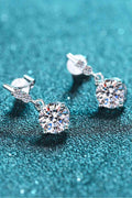 Dazzling Dreamscape 1 ct Moissanite Drop Earrings