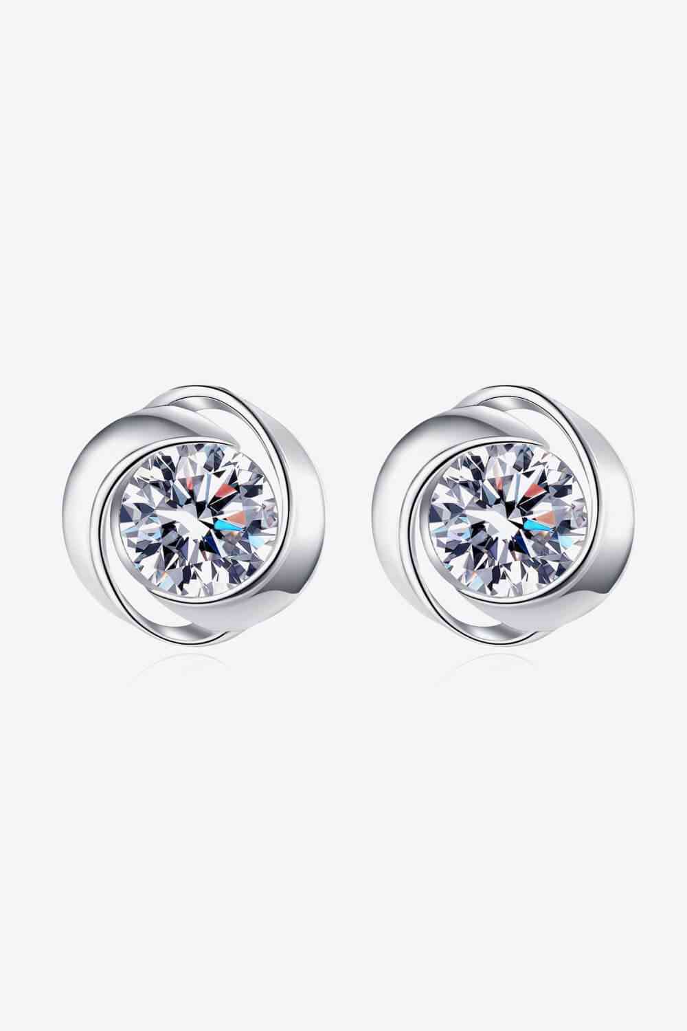 Enchanted Echo Moissanite Stud Earrings