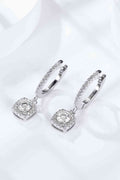 Enigmatic Allure Adored Moissanite Huggie Drop Earrings