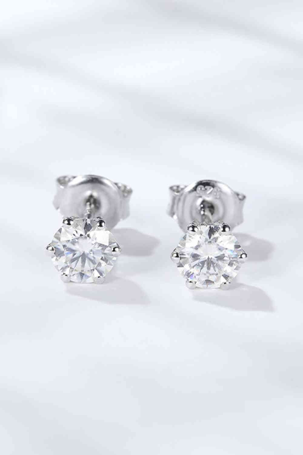 Sparkling Serenade Moissanite Stud Earrings