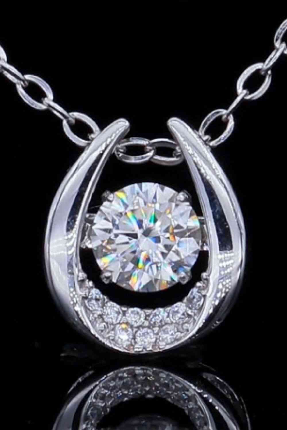 Enigmatic Allure Moissanite Pendant Necklace