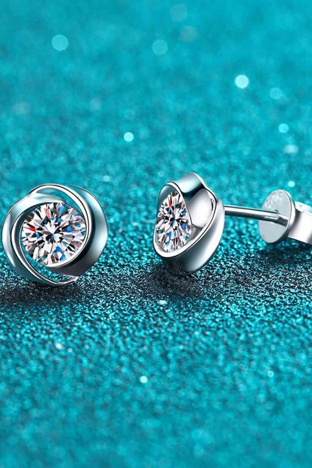 Enchanted Echo Moissanite Stud Earrings