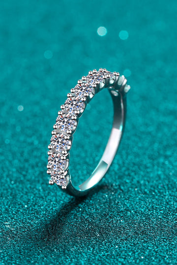 Eternal Embrace 1 Carat Moissanite Half-Eternity Ring