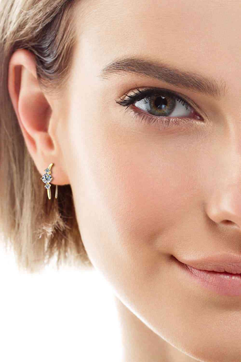 Serene Sparkle Moissanite Earrings