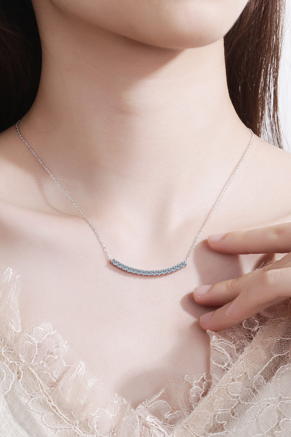 Enchanted Garden Curved Bar Necklace