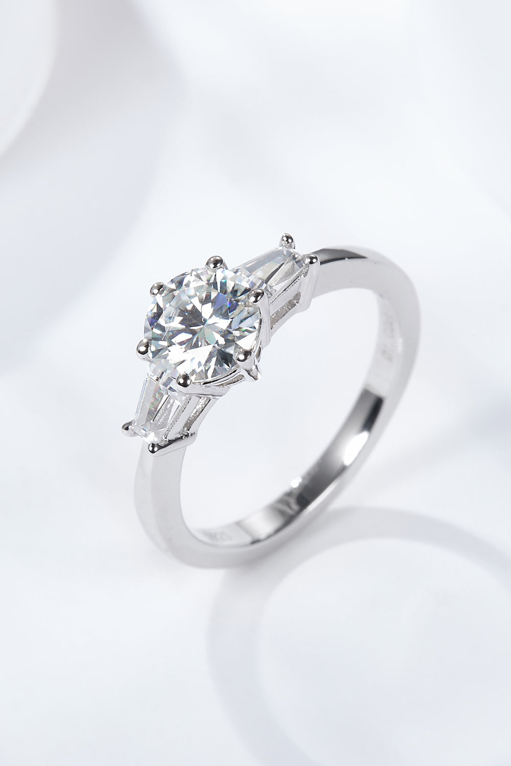 Loyal Love 1 Carat Moissanite Platinum-Plated Ring