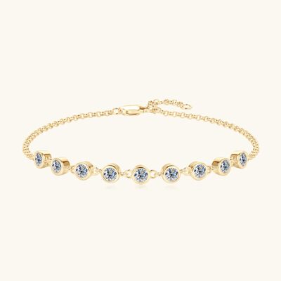 Ethereal Glow Inlaid Moissanite Bracelet