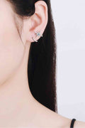 Celestial Whisper Moissanite Star Earrings