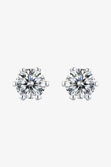 Sparkling Serenade Moissanite Stud Earrings