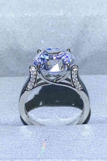 Ethereal Elegance 5 Carat Moissanite Platinum Ring