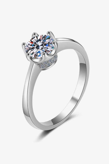 Ethereal Enigma 1 Carat Moissanite Solitaire Ring