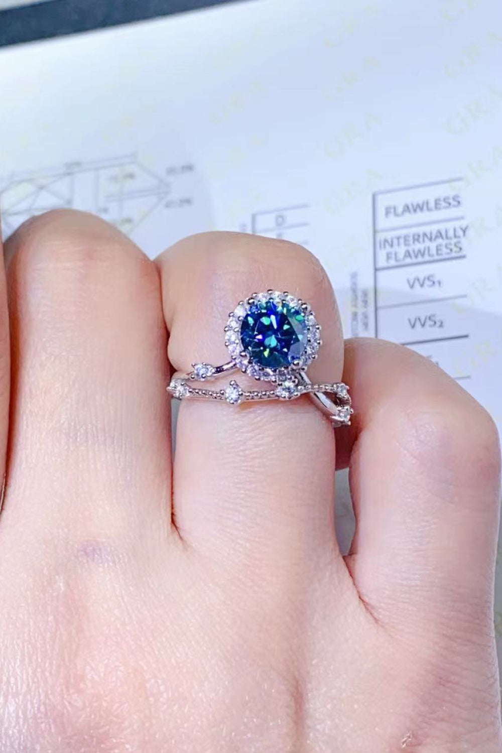 Celestial Whispers Moissanite  Ring