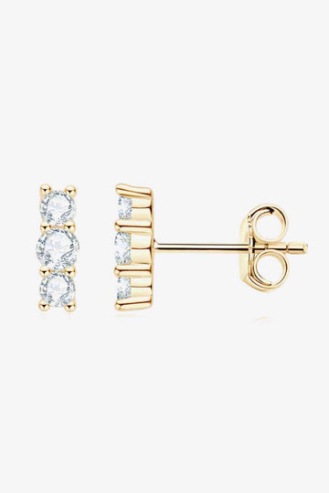 Enchanted Echoes Moissanite Stud Earrings