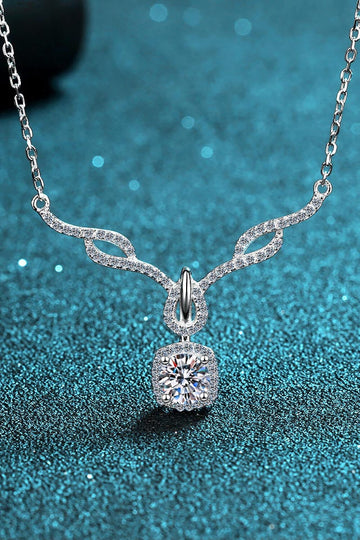 Renaissance Romance Moissanite Pendant Necklace