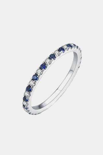 Ethereal Everlasting Moissanite Lab-Grown Sapphire Rings