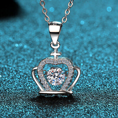 Dazzling Dreams Moissanite Crown Necklace