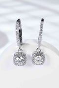 Enigmatic Allure Adored Moissanite Huggie Drop Earrings