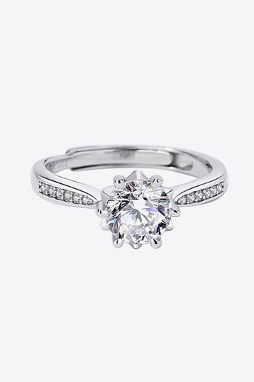 Enigmatic Epiphany 1 Carat Moissanite Platinum Ring