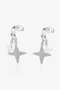 Heavenly Horizon Moissanite Star Drop Earrings