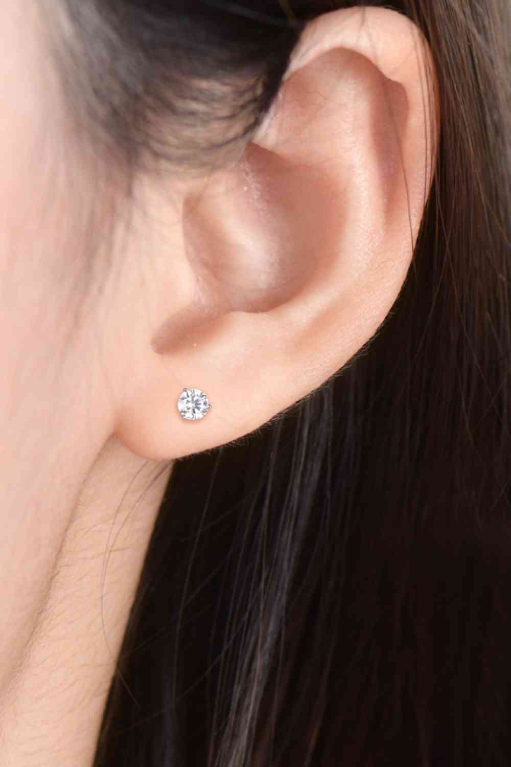 Enigmatic Radiance Moissanite Stud Earrings