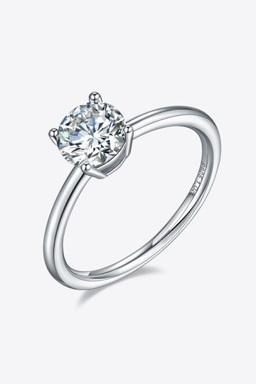 Radiant Reflections 1 Carat Moissanite Solitaire Ring