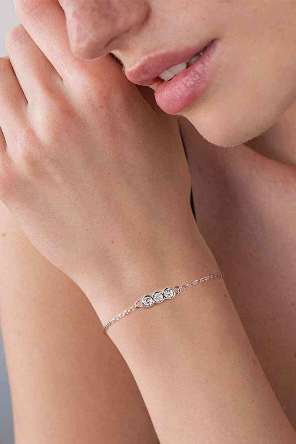 Ethereal Essence Adored Dainty Moissanite Bracelet