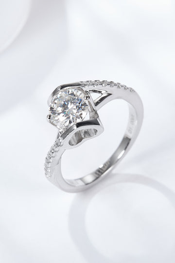 Limitless Love Platinum-Plated Moissanite Ring