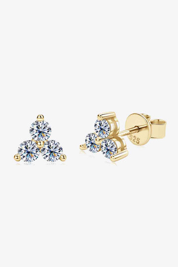 Whispering Whimsy Moissanite Stud Earrings