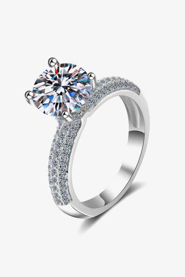 Ethereal Elegance 4-Prong Moissanite Ring