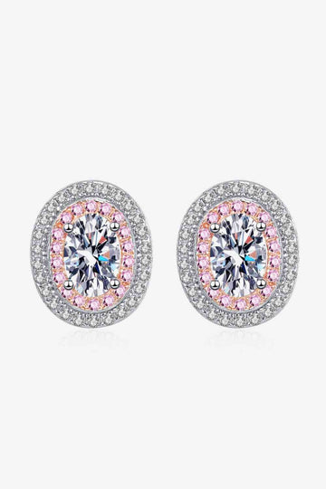 Sparkling Solace Platinum Stud Earrings